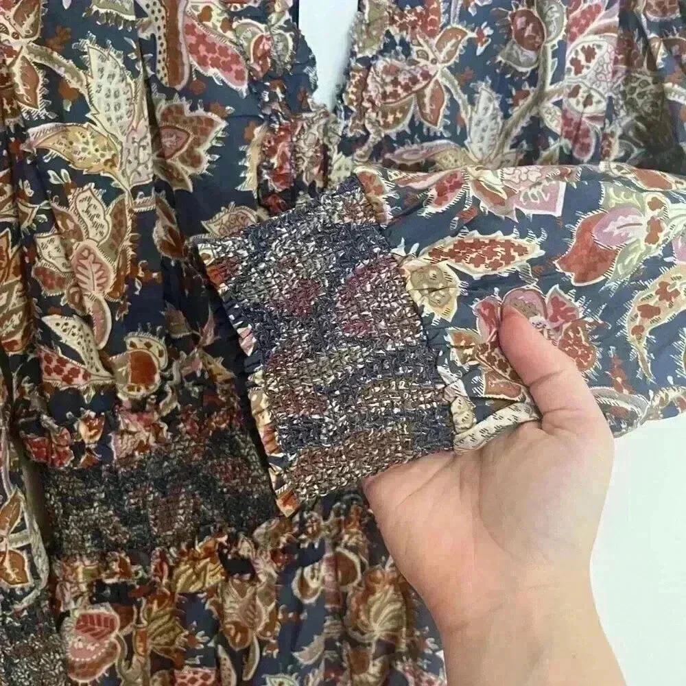 NWT Love the Label 3/4 Sleeve Patterned Mini Dress - Picture 9 of 12